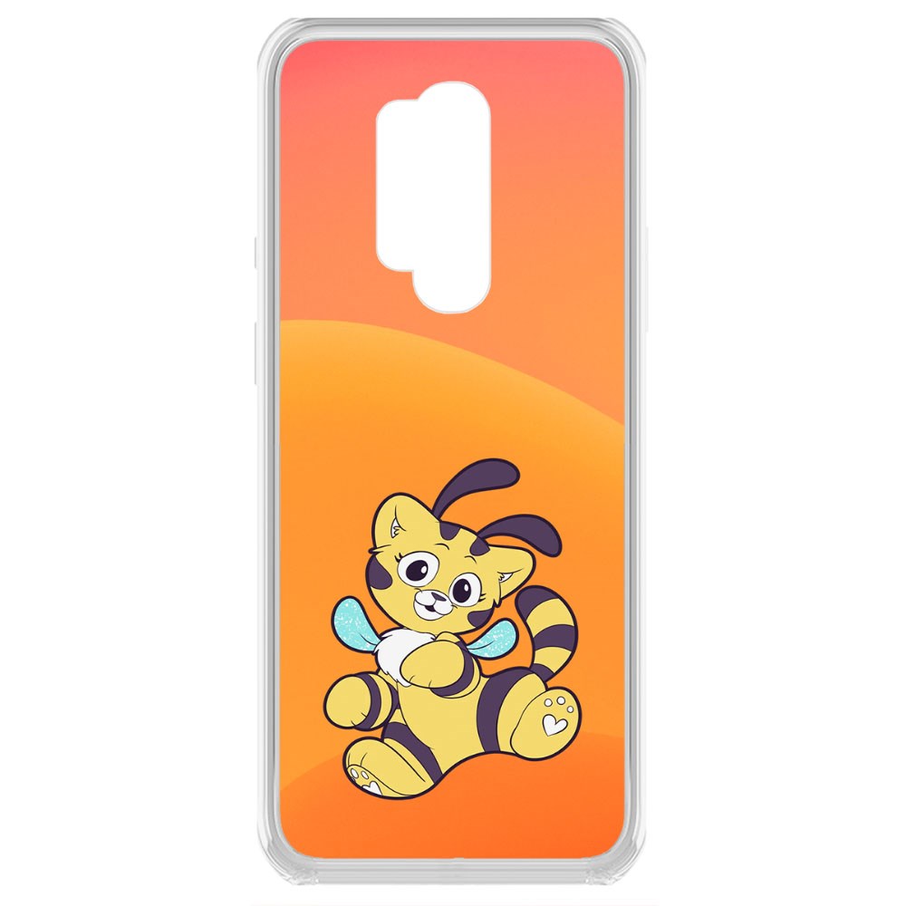 фото Чехол-накладка krutoff clear case хаги ваги - кошка-пчёлка для oneplus 8 pro