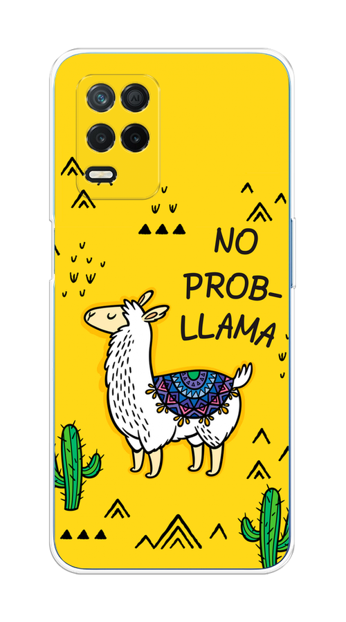 

Чехол Awog на Realme 8 5G/Narzo 30 5G "No probLLama", Разноцветный, 257150-2