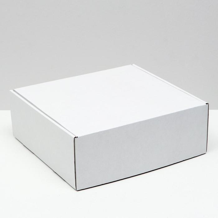 

Коробка самосборная, белая, 26 х 25 х 9,5 см (5 шт), Белый