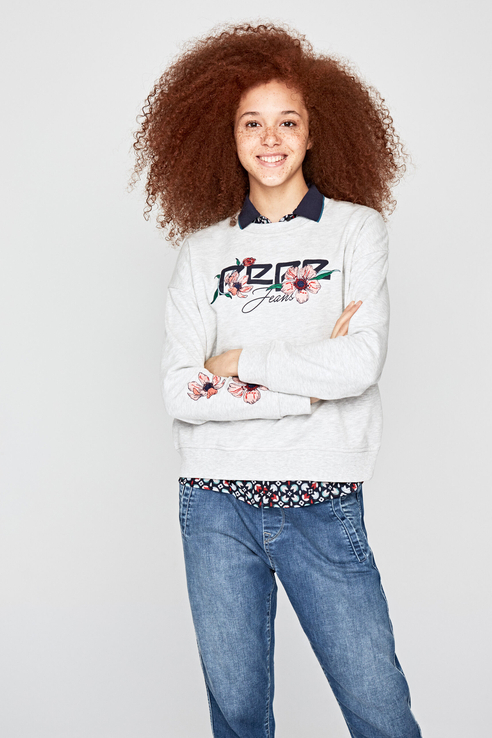 

Свитшот женский Pepe Jeans PL580847 серый L, PL580847