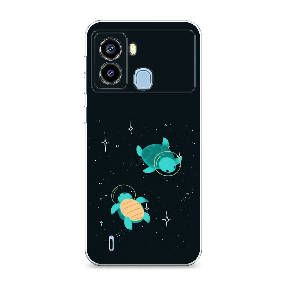 

Чехол Awog на Tecno Pop 6 "Черепашки космонавты", Разноцветный, 302050-4