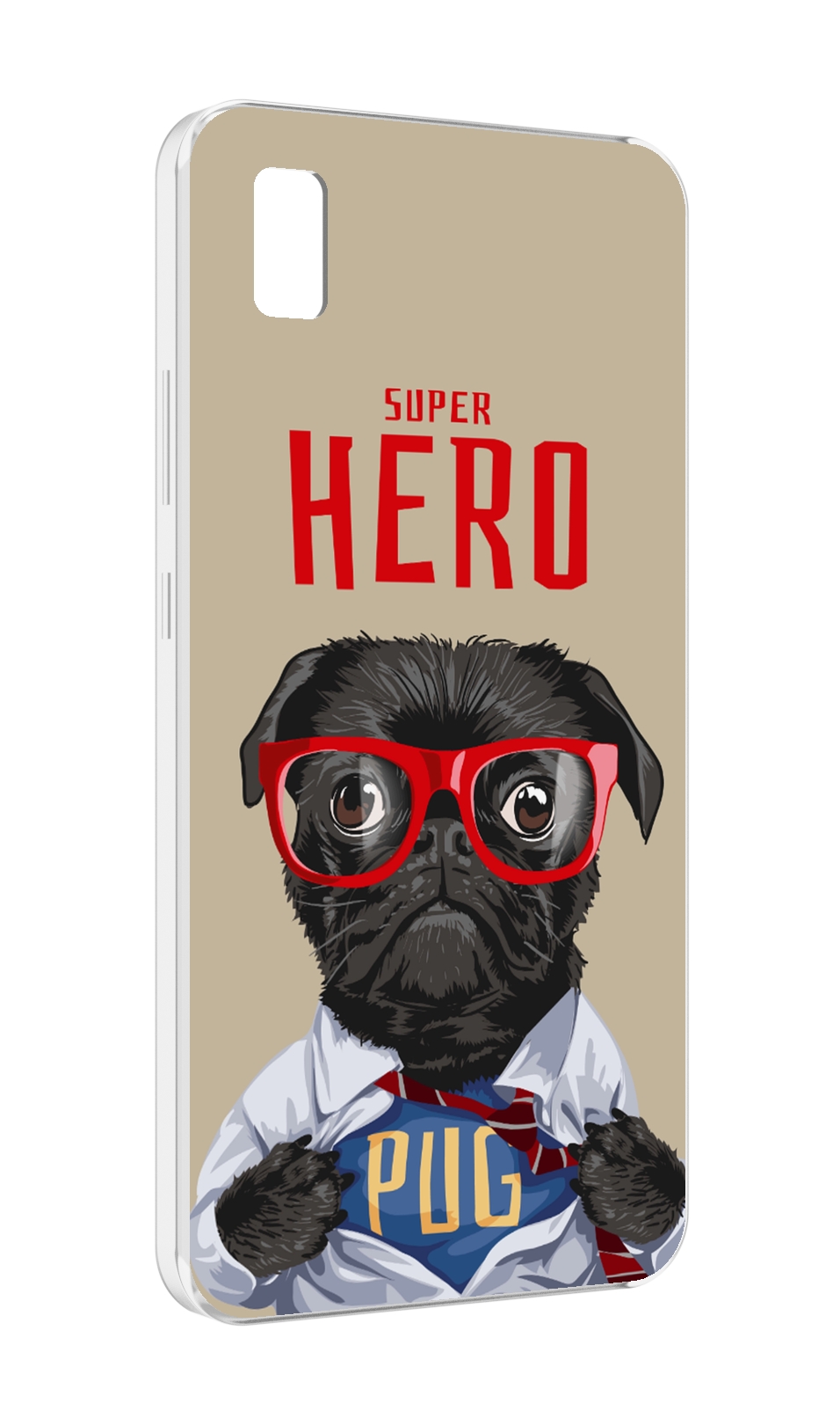 Чехол MyPads Герой-PUG для ZTE BLADE L210