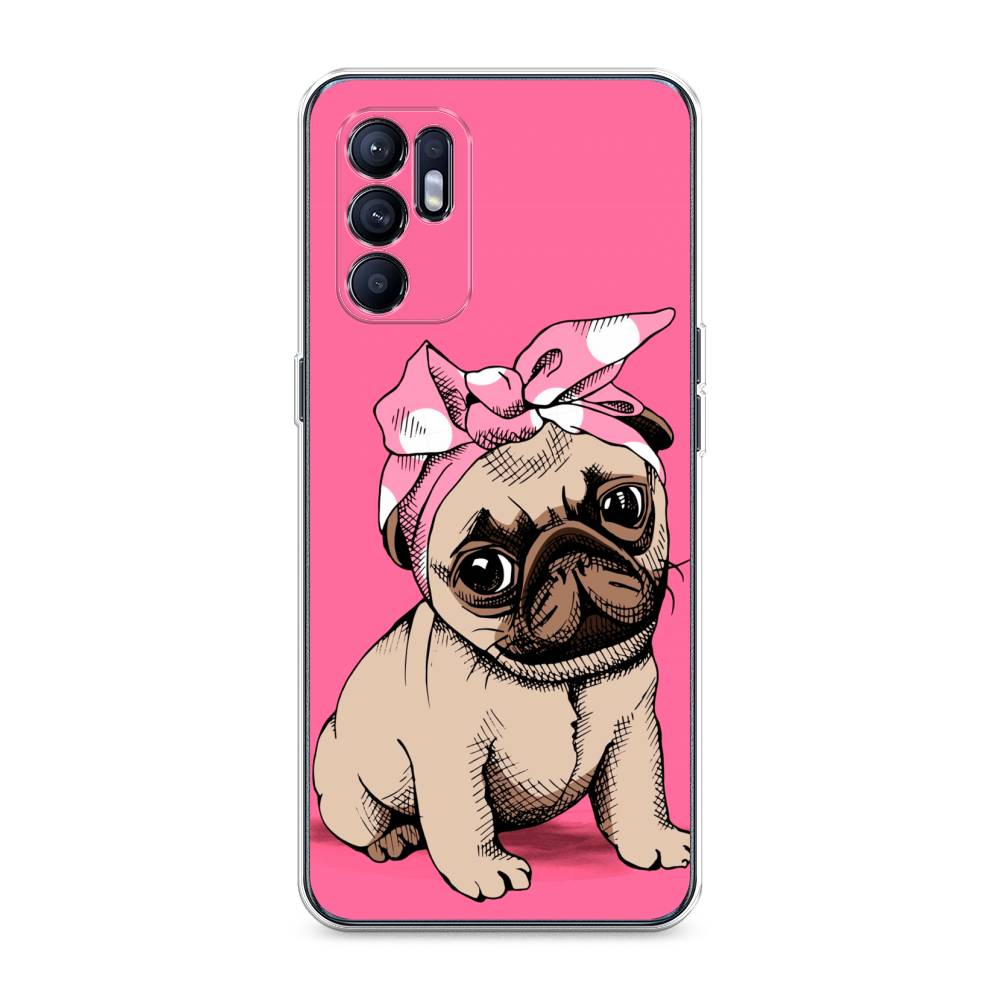 Чехол Awog  на Oppo Reno 6 Dog Pin-Up