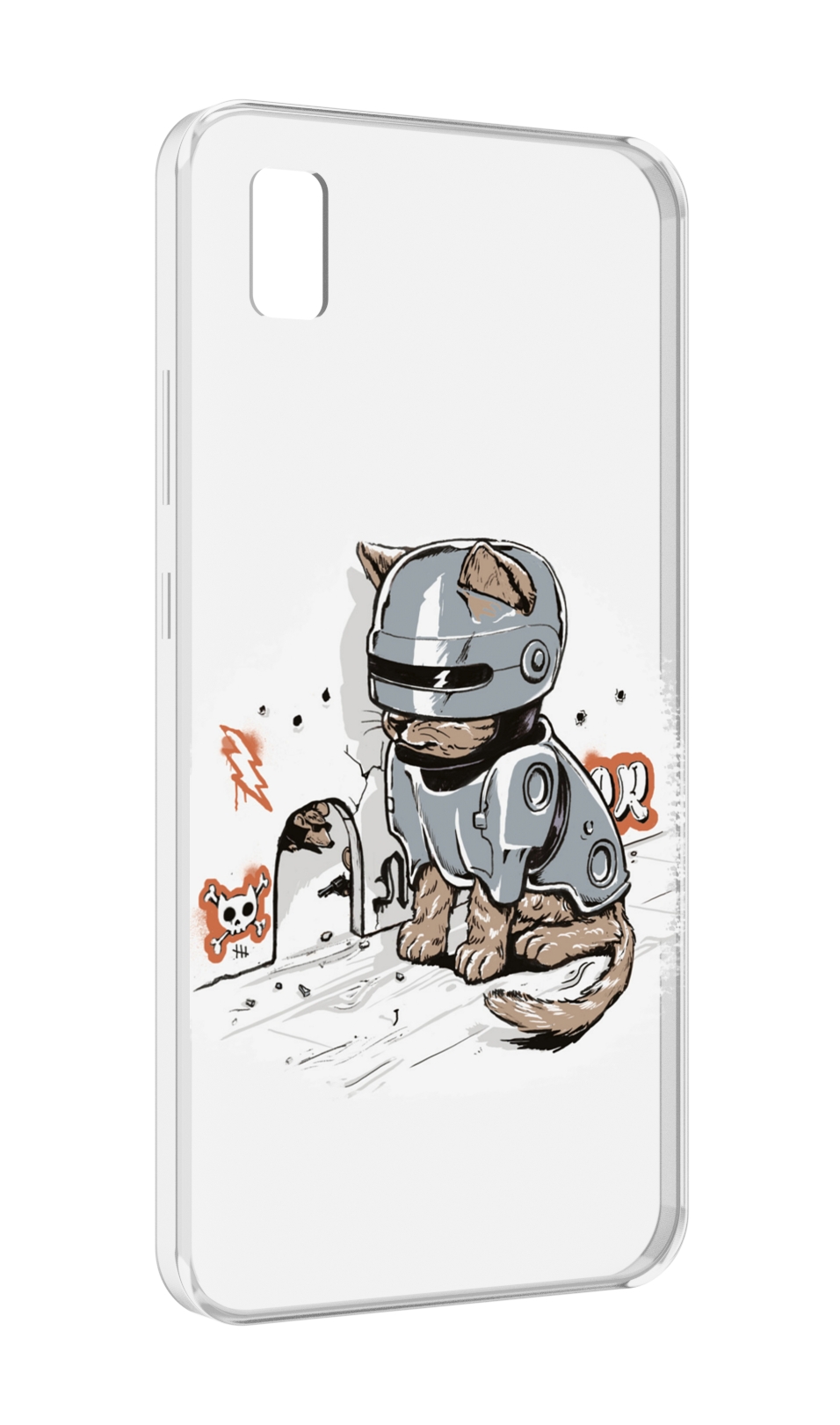 

Чехол MyPads Грозный кот для ZTE BLADE L210, Прозрачный, Tocco