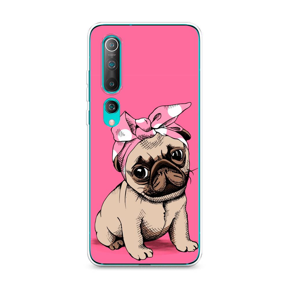 

Чехол Awog на Xiaomi Mi 10 "Dog Pin-Up", Разноцветный, 37550-2