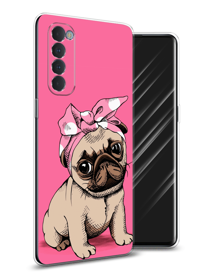 

Чехол Awog на Oppo Reno 4 Pro "Dog Pin-Up", Разноцветный, 258950-2