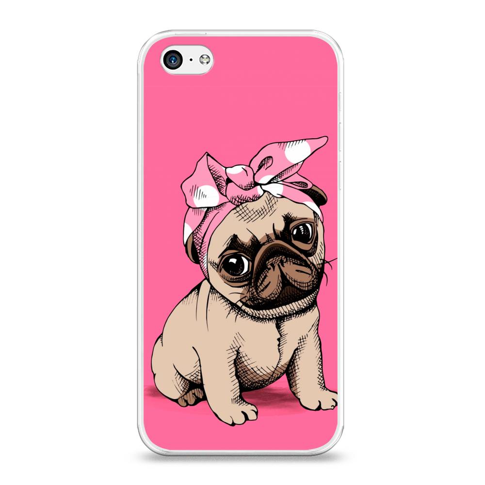 

Чехол Awog на Apple iPhone 5C / Айфон 5C "Dog Pin-Up", Разноцветный, 10250-2