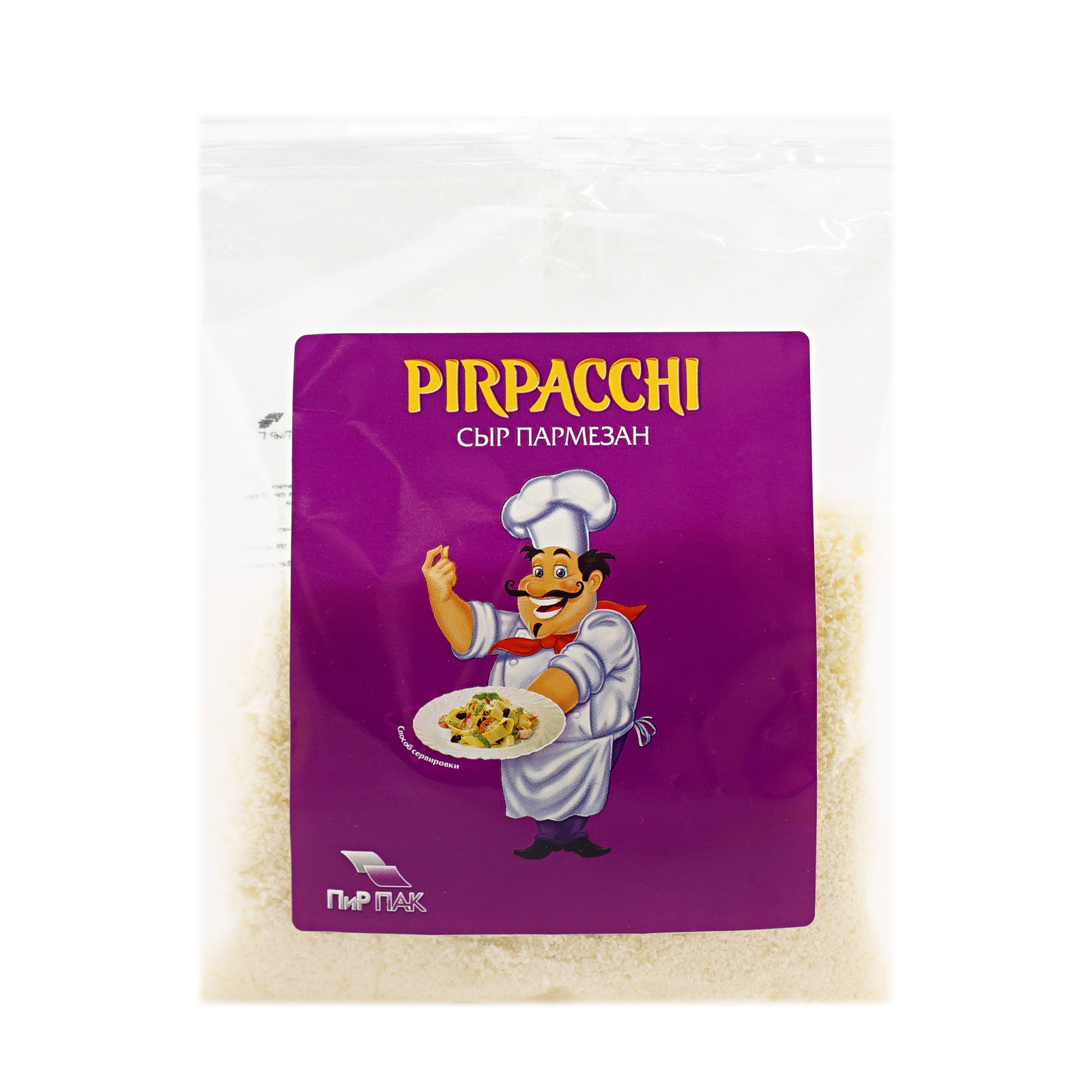 

Сыр твердый Pirpacchi Parmesan тертый 38% 100 г бзмж