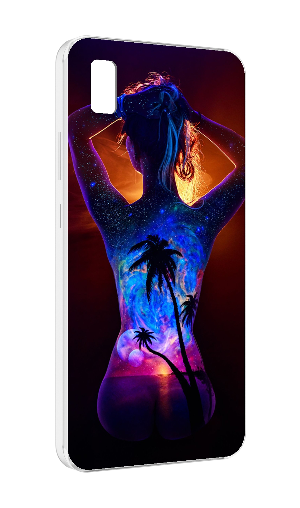 

Чехол MyPads Девушка-и-пальмы женский для ZTE BLADE L210, Прозрачный, Tocco