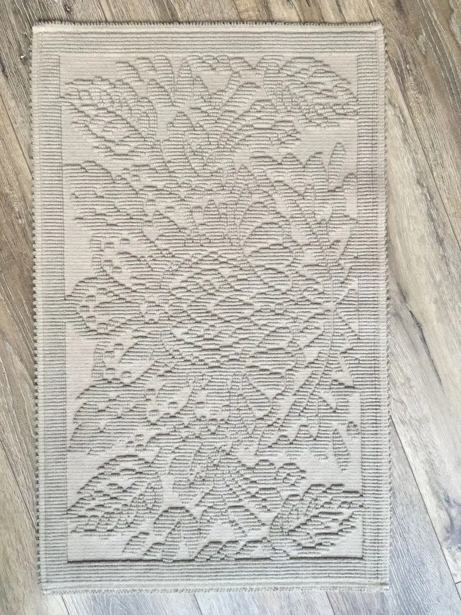 

Коврик хлопковый Жаккард, 53x85 см, бежевый