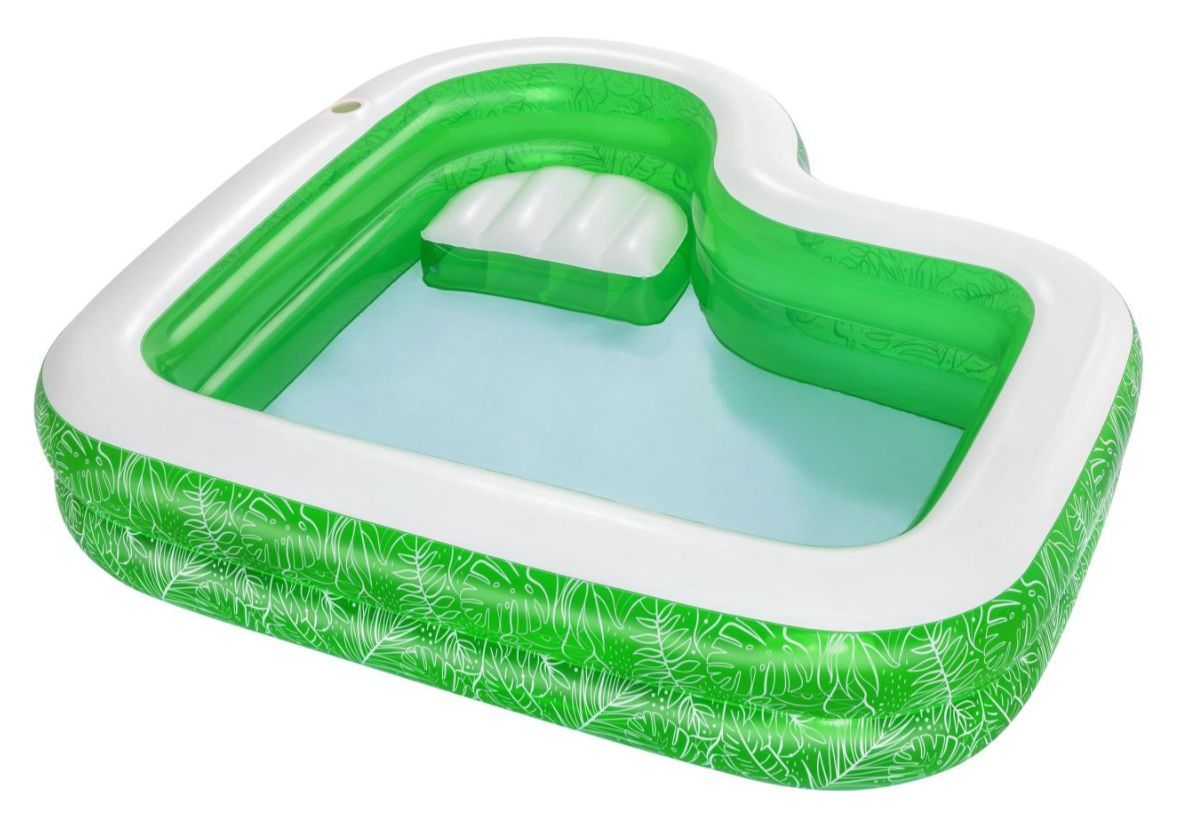 

Бассейн надувной BESTWAY 54336 семейный 2.31*2.31*51CM TROPICAL PARADISE (8946)+ гель для