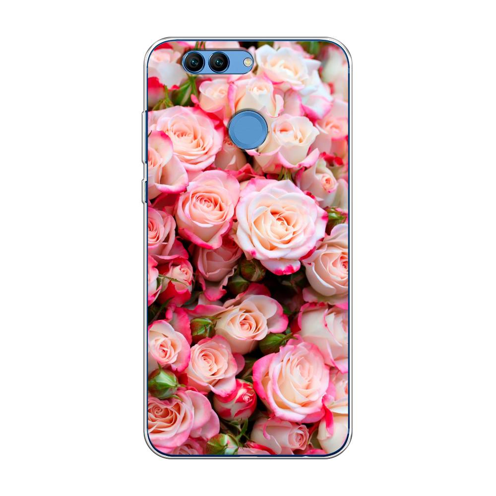 

Чехол на Huawei Nova 2 "Много роз", Розовый, 62950-2