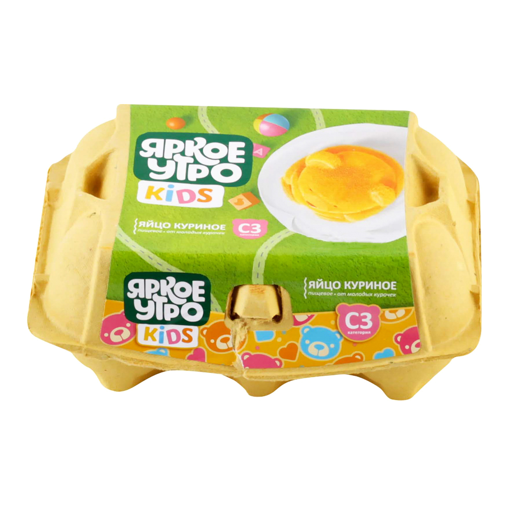 

Яйцо куриное Яркое утро Kids С3 6 шт