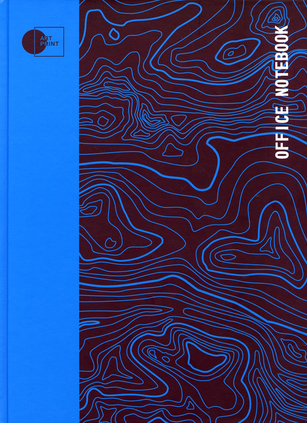 

Блокнот Стильный офис, лилово-голубой / Office notebook, purple-blue А4 192 стр клетка