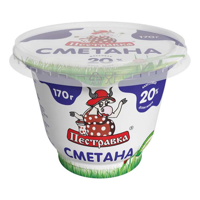 

Сметана Пестравка 20% 170 г бзмж