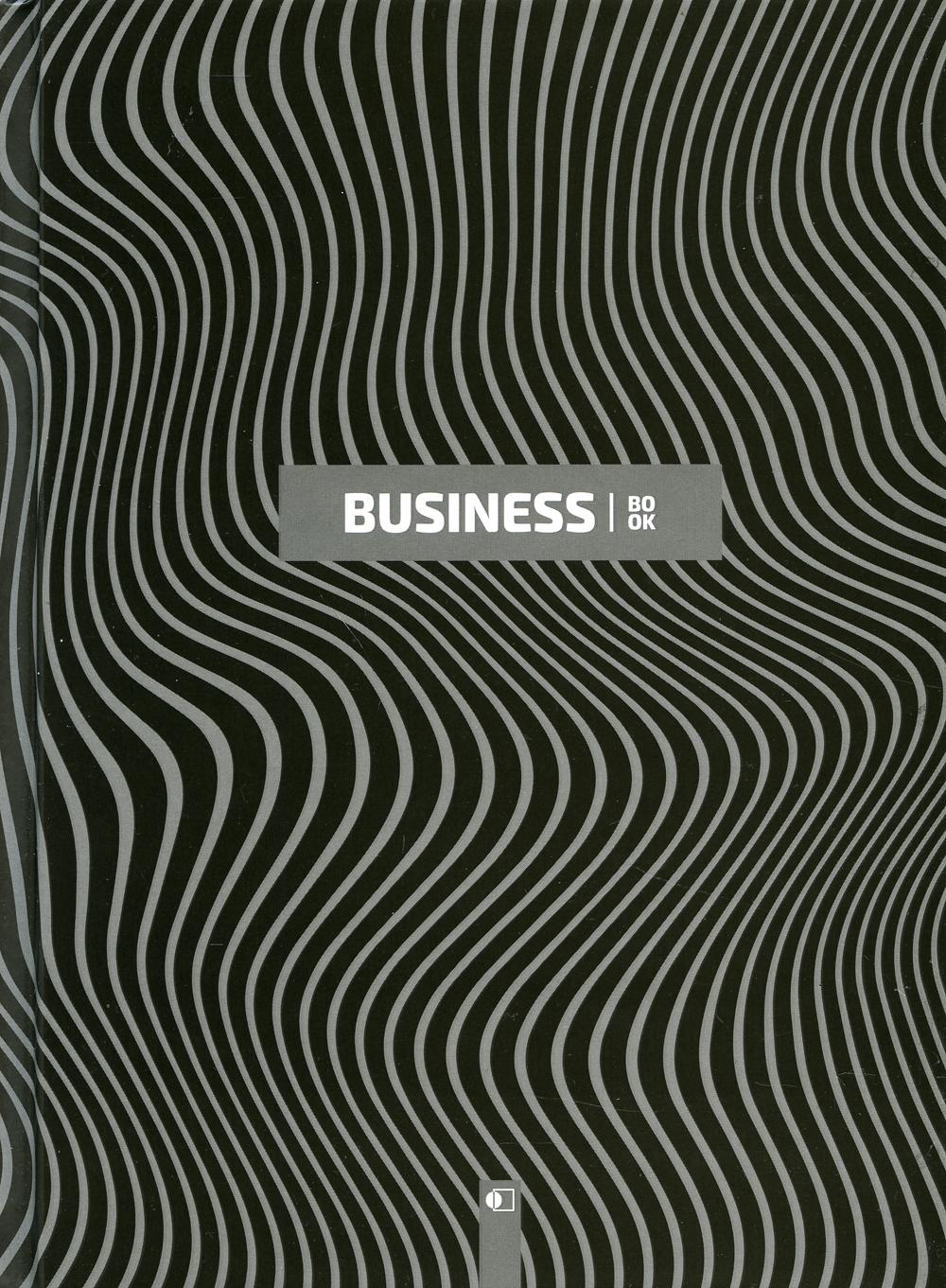 Бизнес-блокнот Зебра черный / Strips four А5 192 стр. клетка