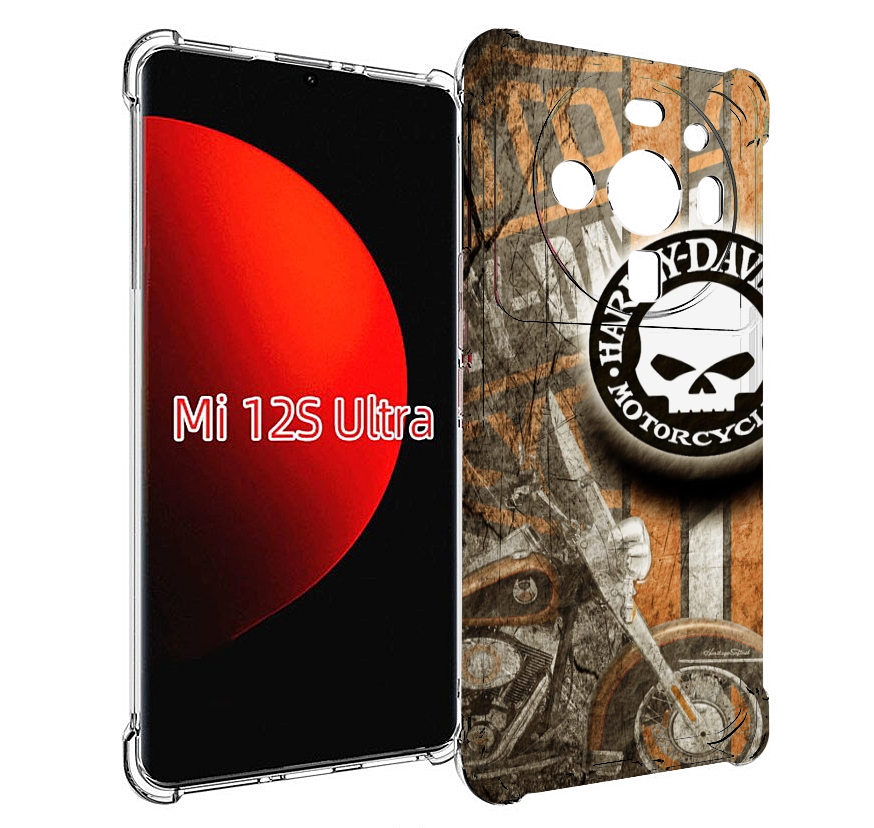 

Чехол MyPads харлеи девидсон для Xiaomi 12S Ultra, Прозрачный, Tocco