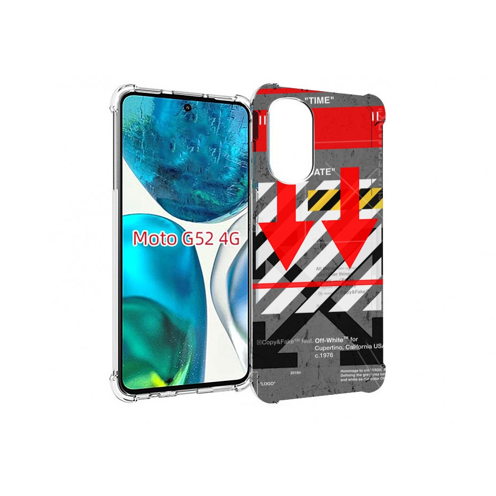 

Чехол MyPads знаки-логотипы для Motorola Moto G82 / Moto G52, Прозрачный, Tocco