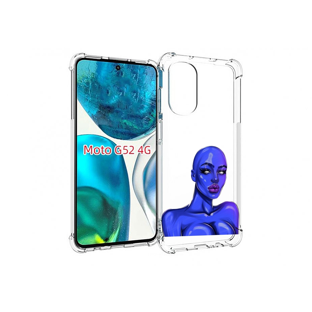 

Чехол MyPads инопланетянка для Motorola Moto G82 / Moto G52, Прозрачный, Tocco