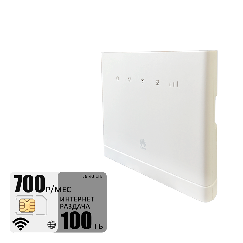 

Wi-Fi роутер Huawei b315 (komplekt-b315white-tele2-100gb-PRO-sb), b315