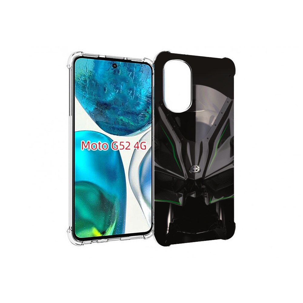 

Чехол MyPads кавасаки мото для Motorola Moto G82 / Moto G52, Прозрачный, Tocco