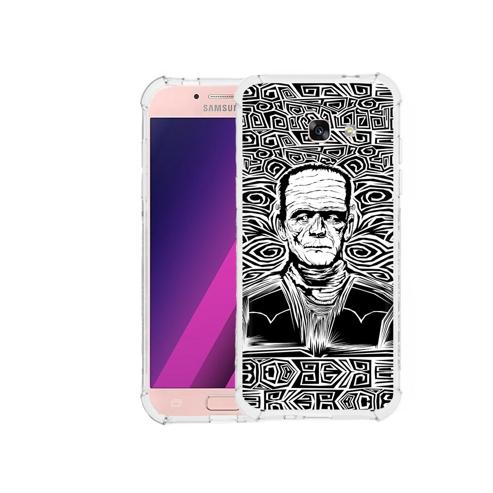 

Чехол MyPads Tocco для Samsung Galaxy A5 франкенштейн черно белый (PT51293.578.661), Прозрачный, Tocco