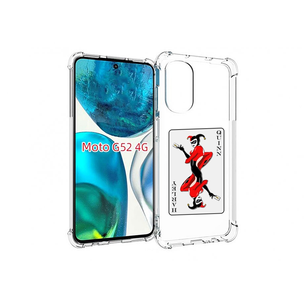 

Чехол MyPads королева-джокера для Motorola Moto G82 / Moto G52, Прозрачный, Tocco