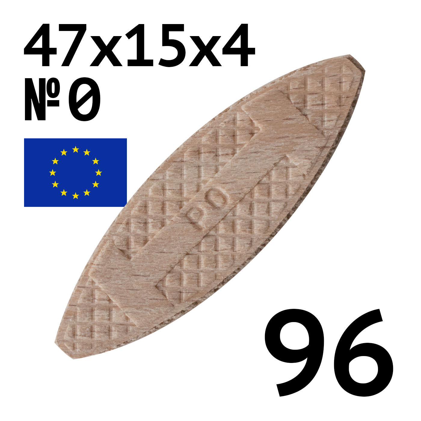 

Шкант плоский деревянный Lutrella 3896, 47х15х4 мм, 96 шт, Бежевый, 3896