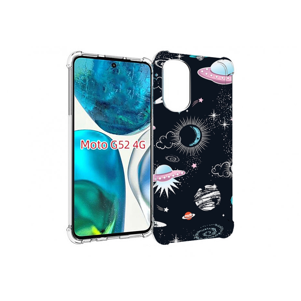 

Чехол MyPads космос-мини-картинки для Motorola Moto G82 / Moto G52, Прозрачный, Tocco