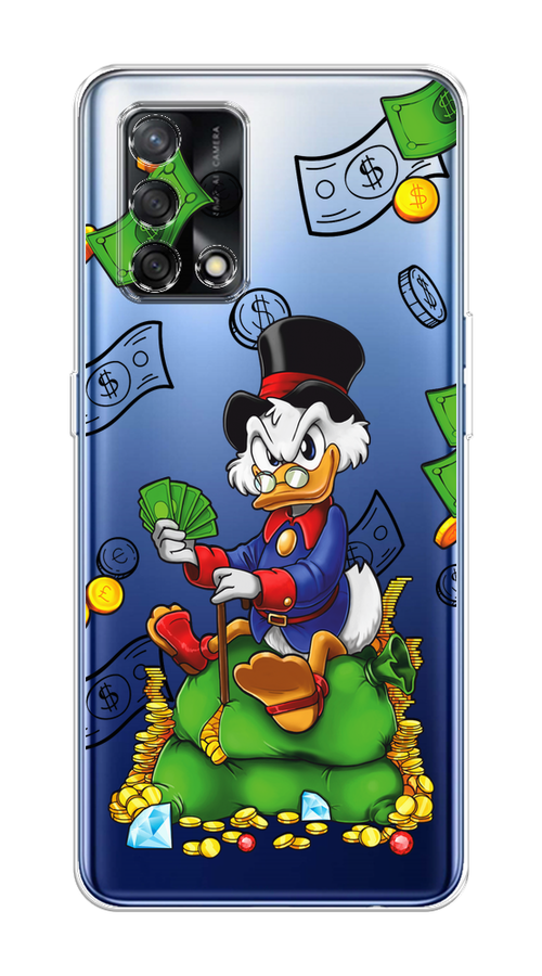 

Чехол на OPPO A74 4G/F19 "Scrooge Richness", Черный;синий;зеленый, 256050-1