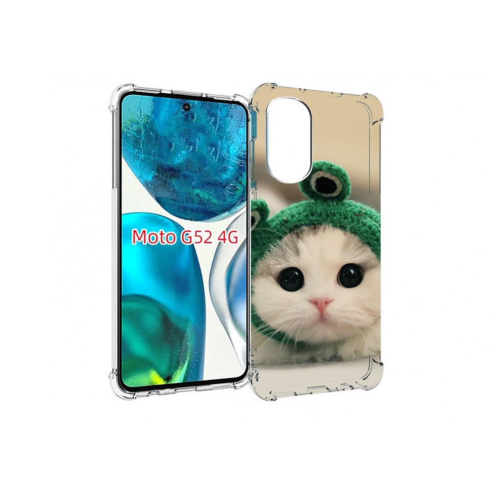 

Чехол MyPads кот-лягушка детский для Motorola Moto G82 / Moto G52, Прозрачный, Tocco