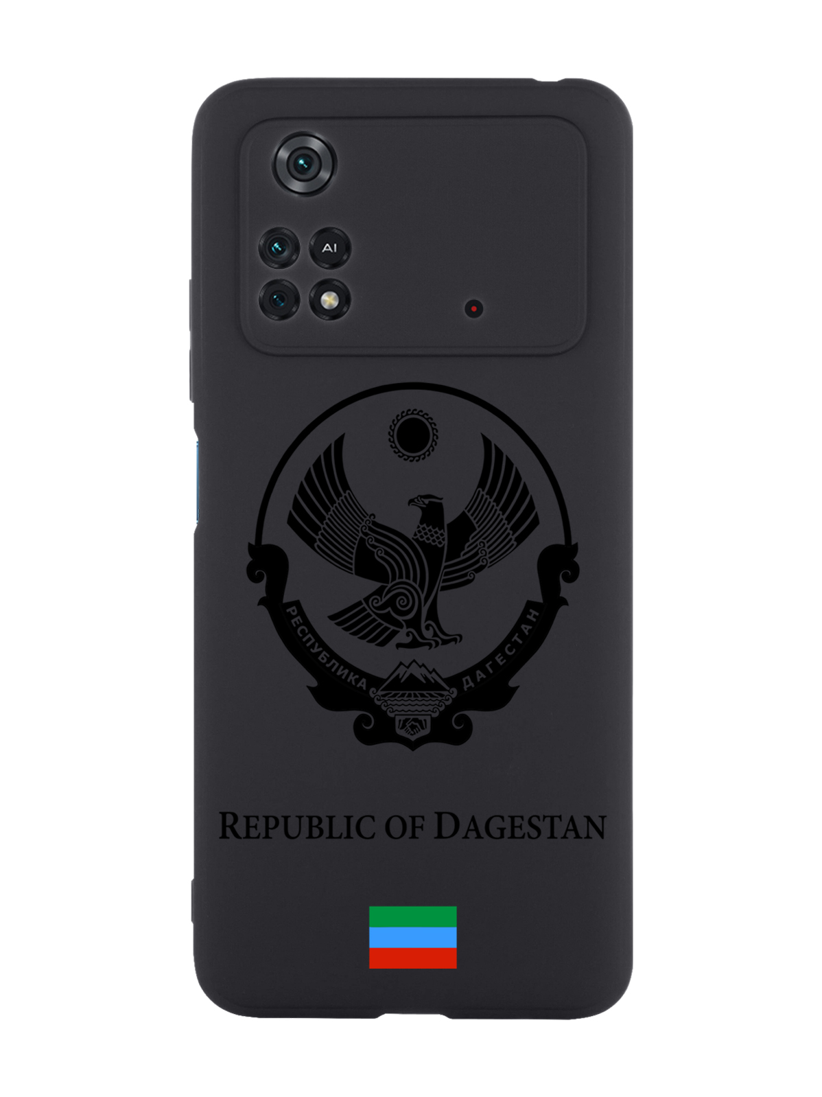 

Чехол SignumCase для Poco M4 Pro 4G Черный лаковый Герб Дагестана черный