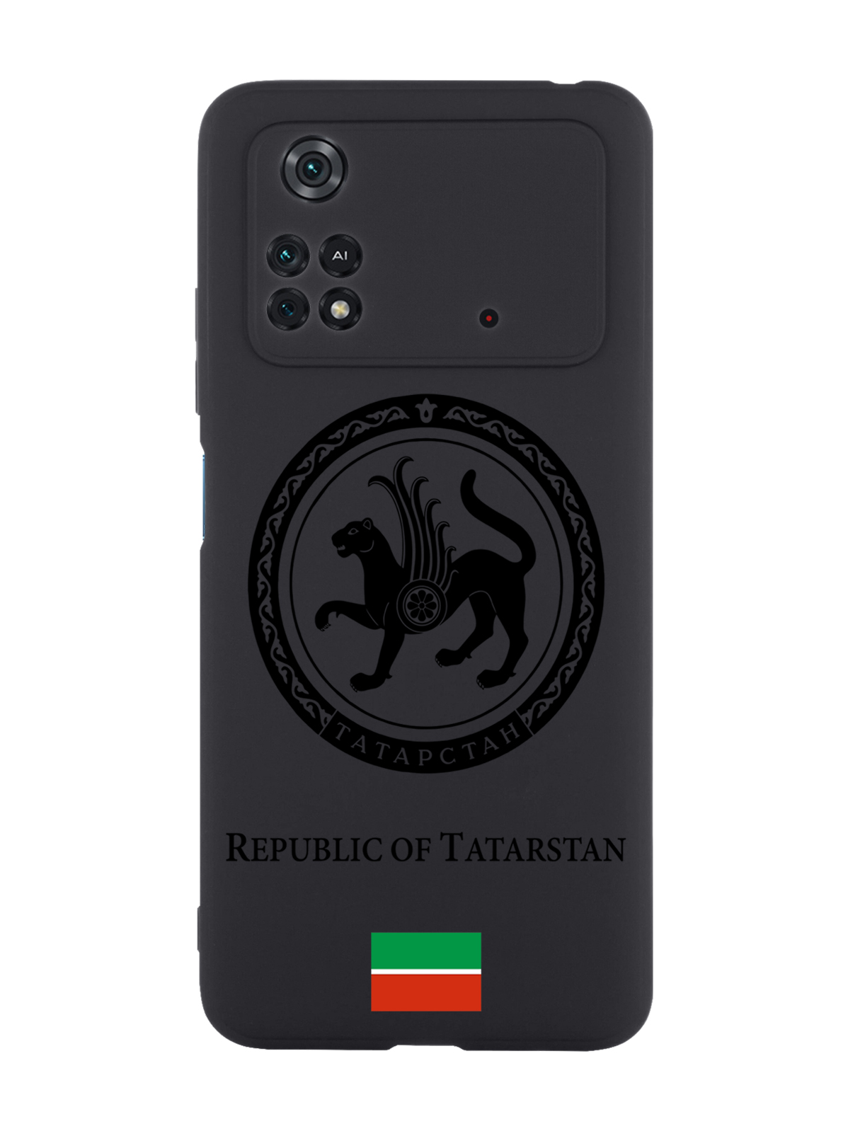 

Чехол SignumCase для Poco M4 Pro 4G Черный лаковый Герб Татарстана черный