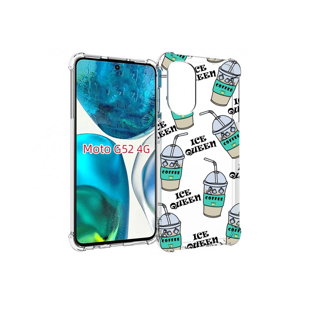 

Чехол MyPads кофе-с-льдом для Motorola Moto G82 / Moto G52, Прозрачный, Tocco
