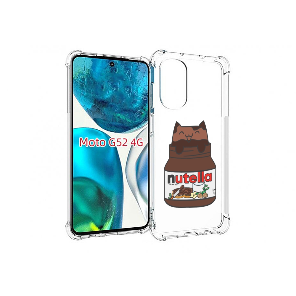 

Чехол MyPads кошечка-в-нутелле для Motorola Moto G82 / Moto G52, Прозрачный, Tocco