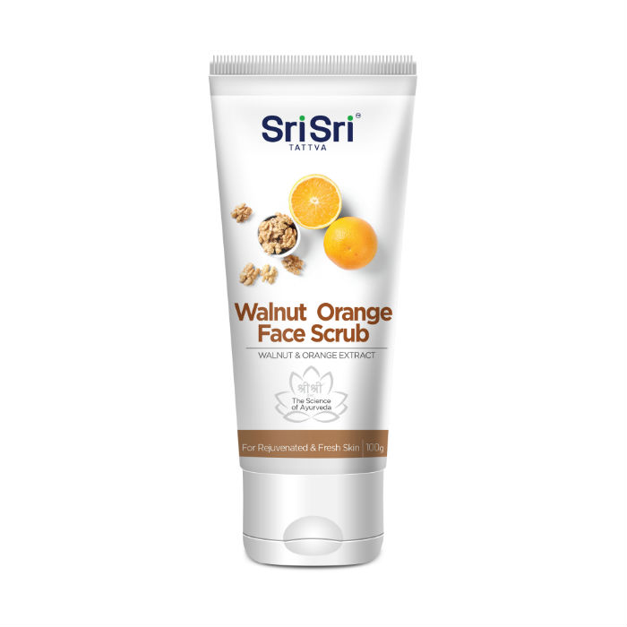 Скраб для лица SriSri Tattva орехово-апельсиновый Walnut Orange Face Scrub 100 мл