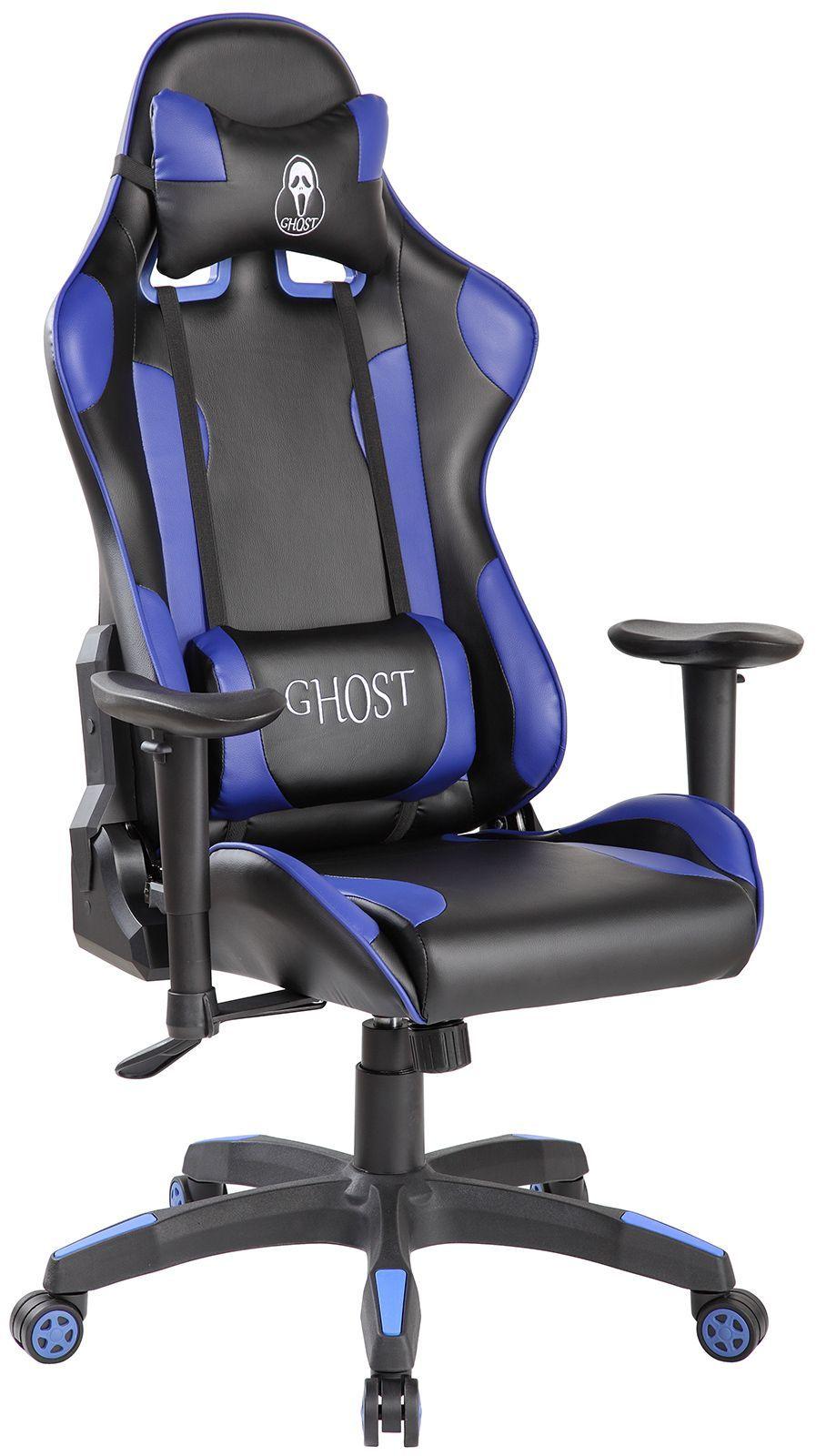 Кресло компьютерное Vinotti GX-02 Чёрный + Голубой