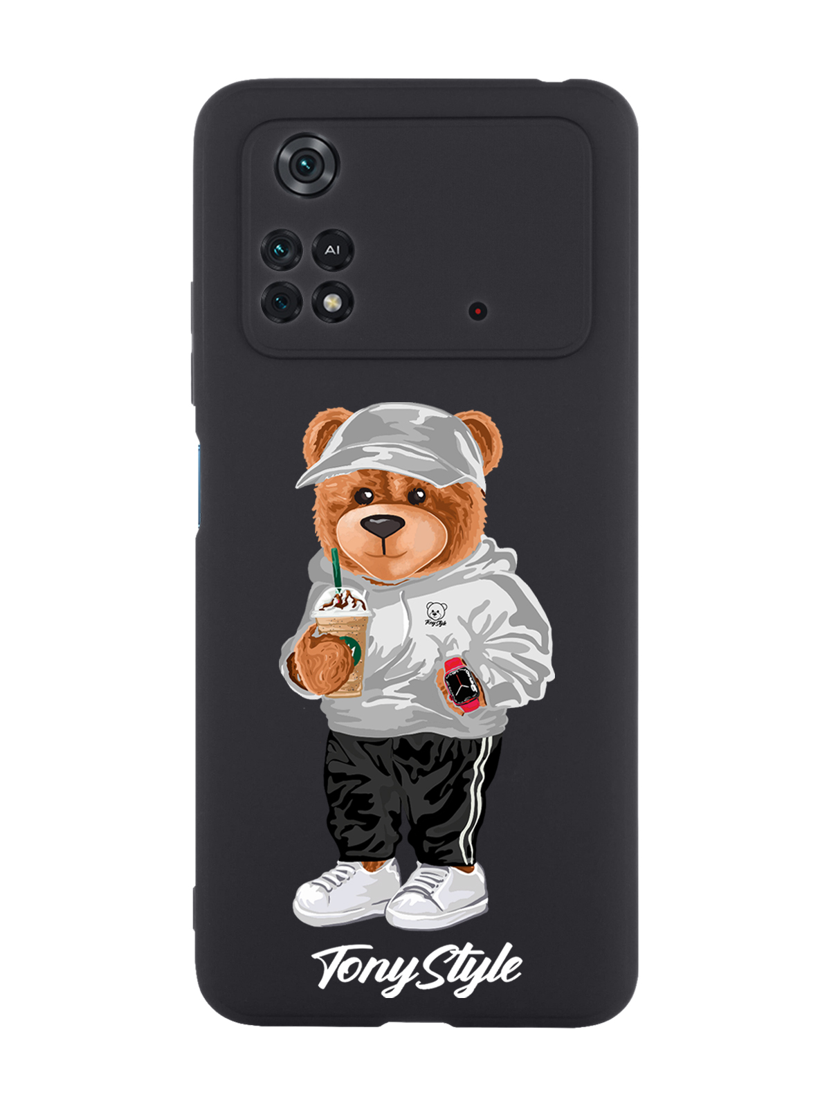

Чехол Tony Style для Poco M4 Pro 4G Tony Style с кофе черный, Серый;белый;черный
