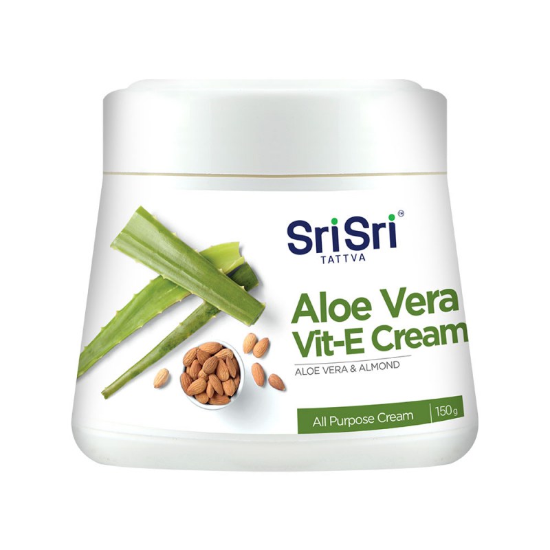 фото Крем для тела srisri tattva с алоэ вера и витамином ealoe vera vite-e cream 150 г sri sri tattva