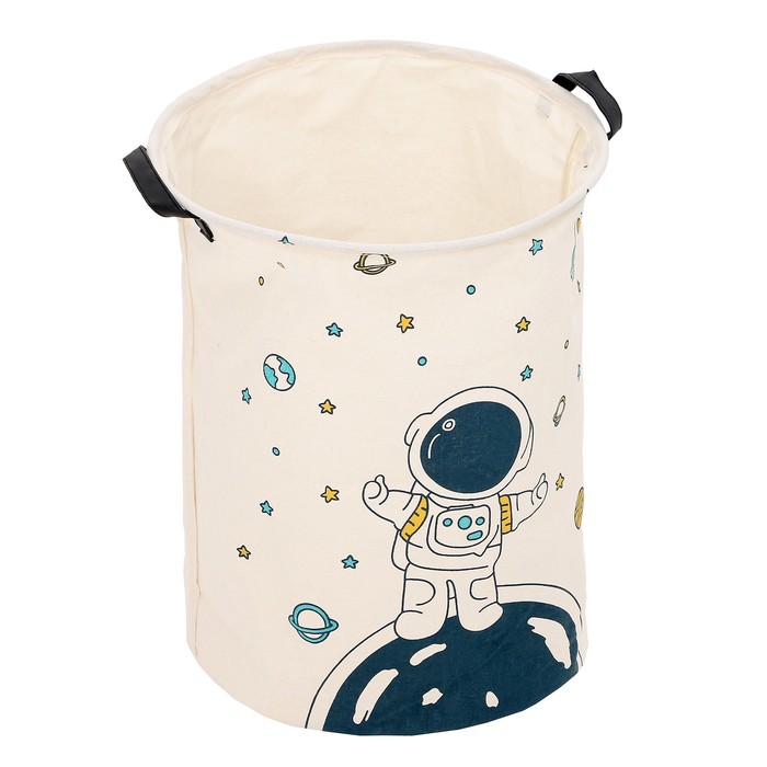 

Корзина для игрушек "Космонавтик" 40х40х48 см, Белый
