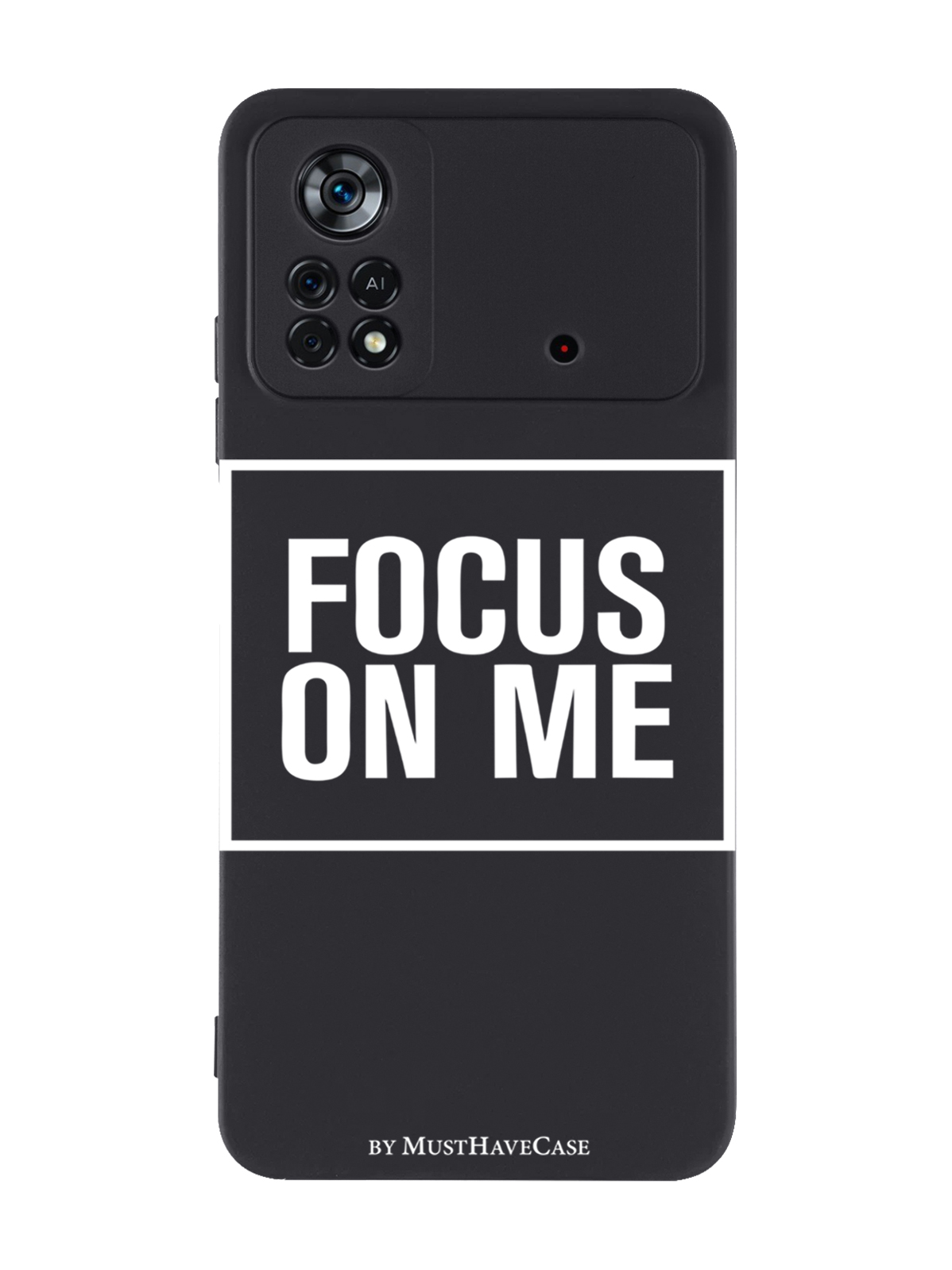 фото Чехол musthavecase для poco x4 pro 5g focus on me черный