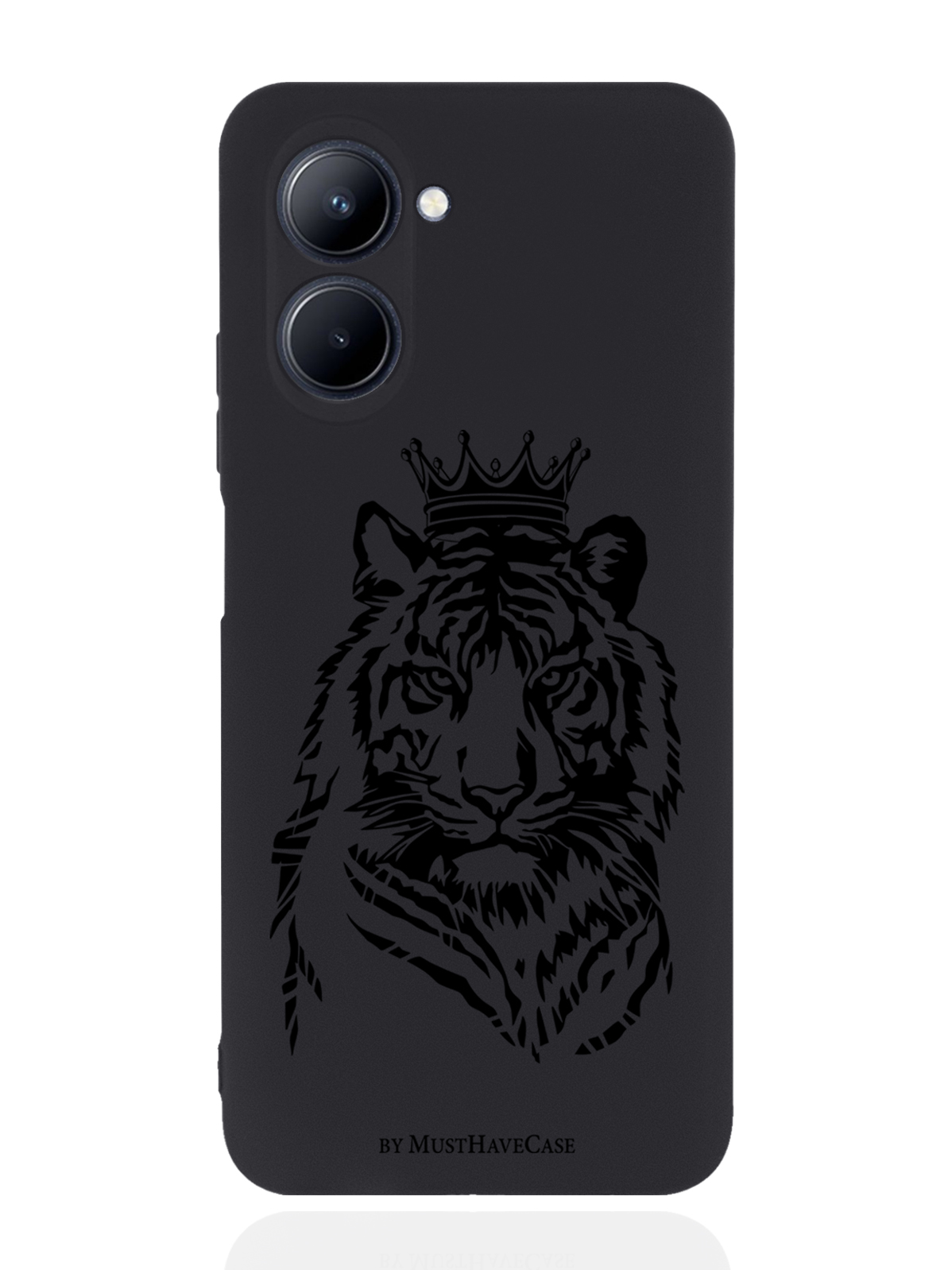 

Чехол MustHaveCase для realme C33 Тигр с Короной черный