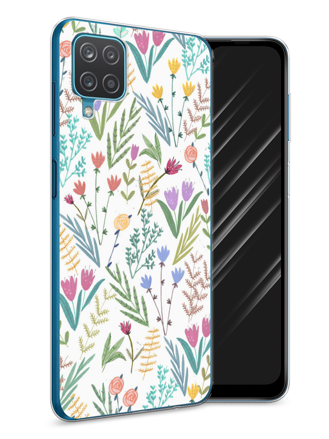 

Чехол Awog на Samsung Galaxy A12 / Самсунг A12 "Полевые цветы рисунок", Разноцветный, 2101650-8