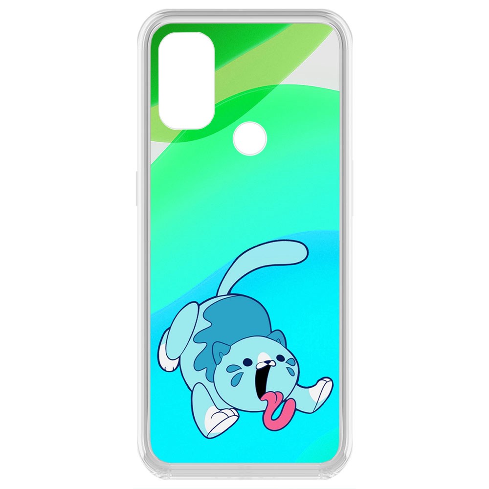 фото Чехол-накладка krutoff clear case хаги ваги - конфетная кошка для oneplus nord n100