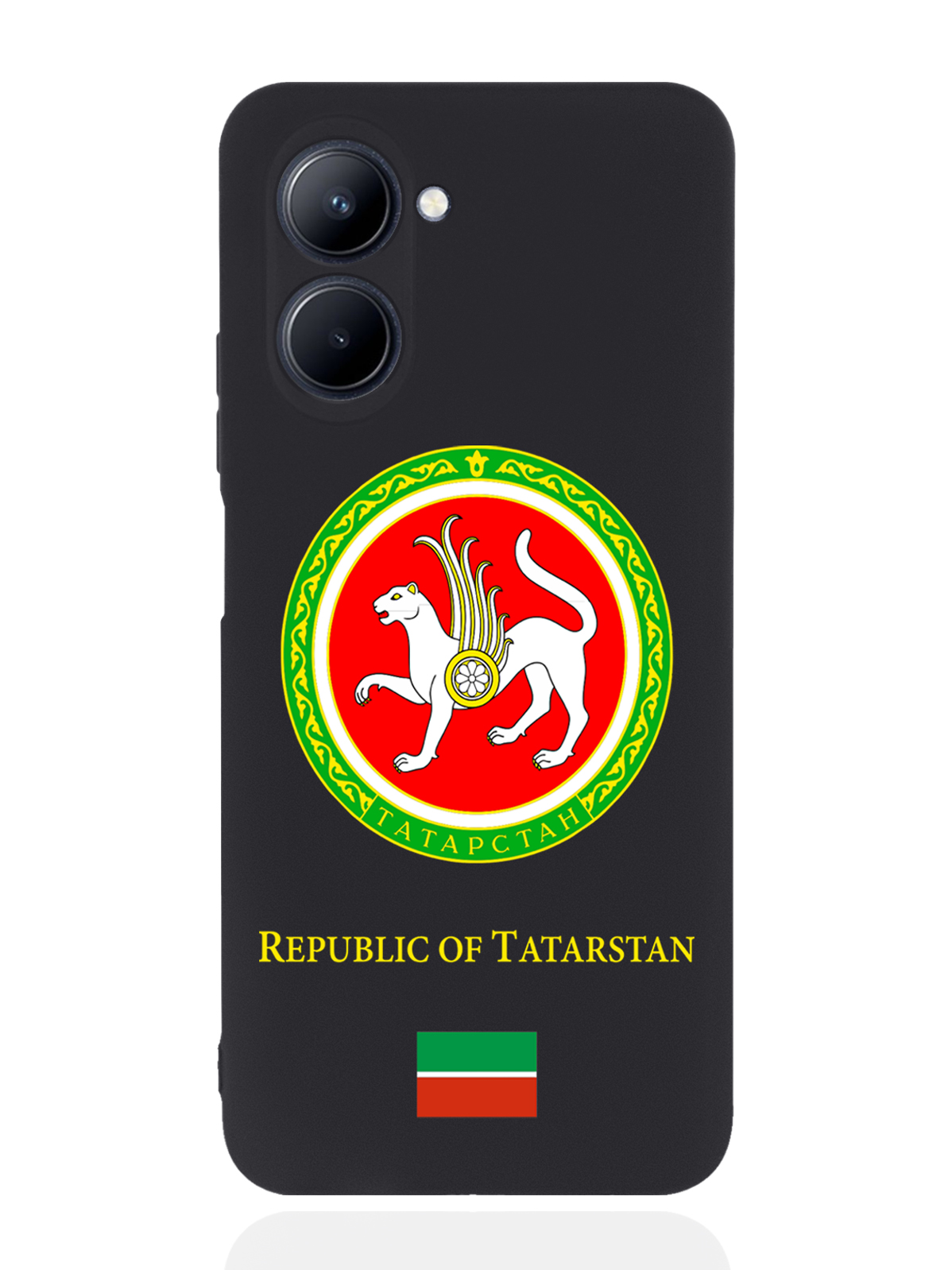 

Чехол SignumCase для realme C33 Герб Татарстана черный, Разноцветный