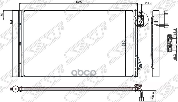 

Радиатор Кондиционера Bmw 1-Series E87 04- 3-Series E90 05- X1 E84 09-, STBM90394A0