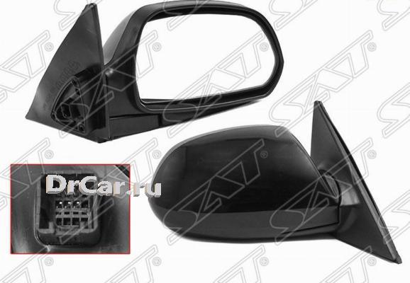 фото Sat зеркало hyundai elantra 00-06 rh рег-ка, 3 конт.