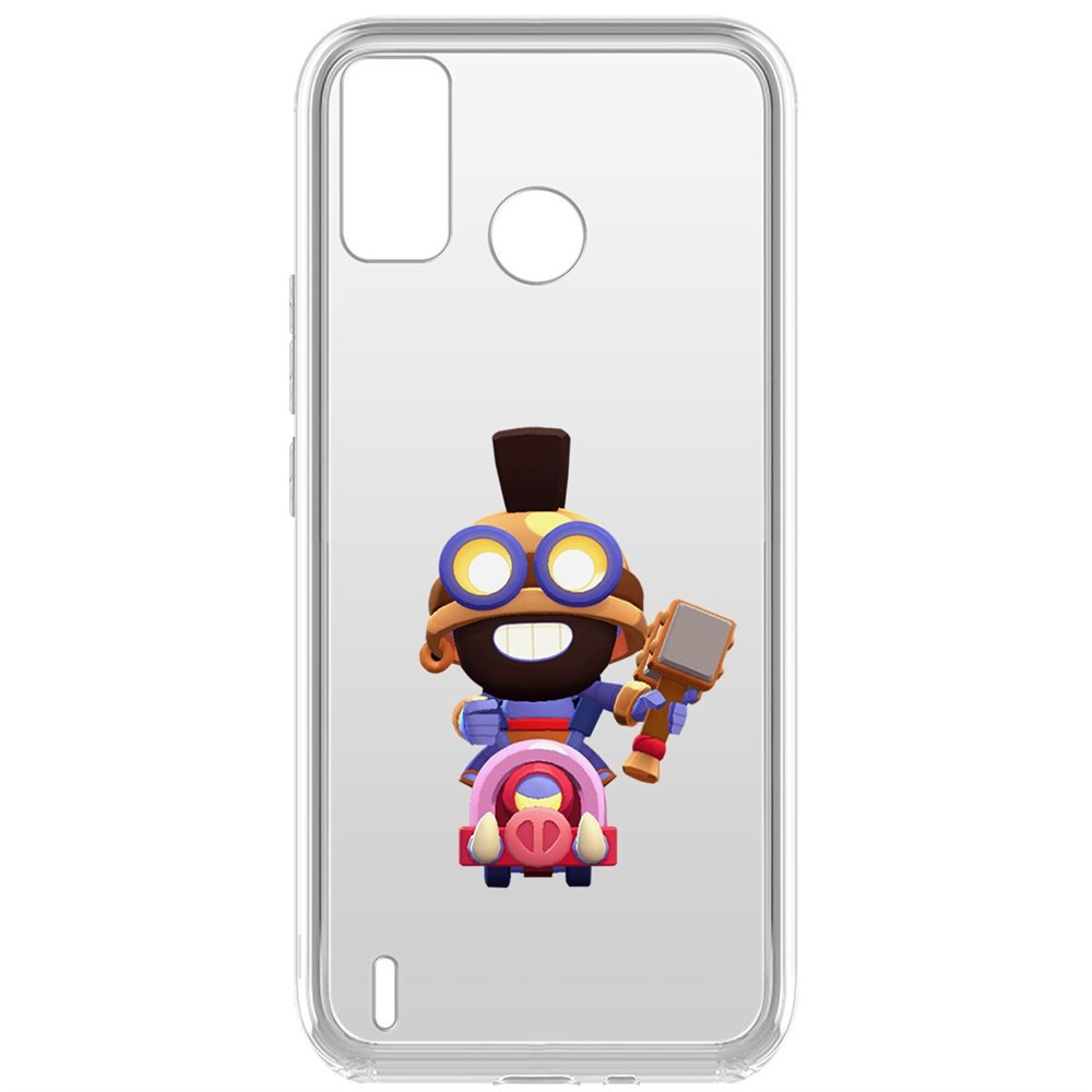 

Чехол-накладка Brawl Stars-Карл Всадник на кабане для Tecno Spark 6 Go