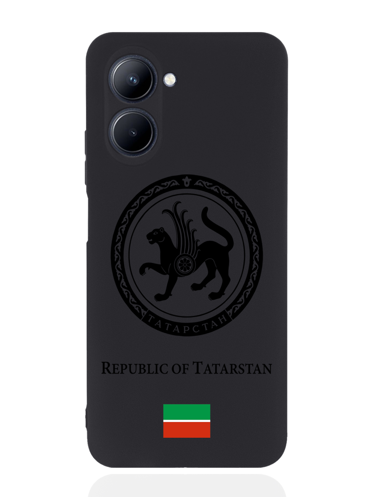 

Чехол SignumCase для realme C33 Черный лаковый Герб Татарстана черный