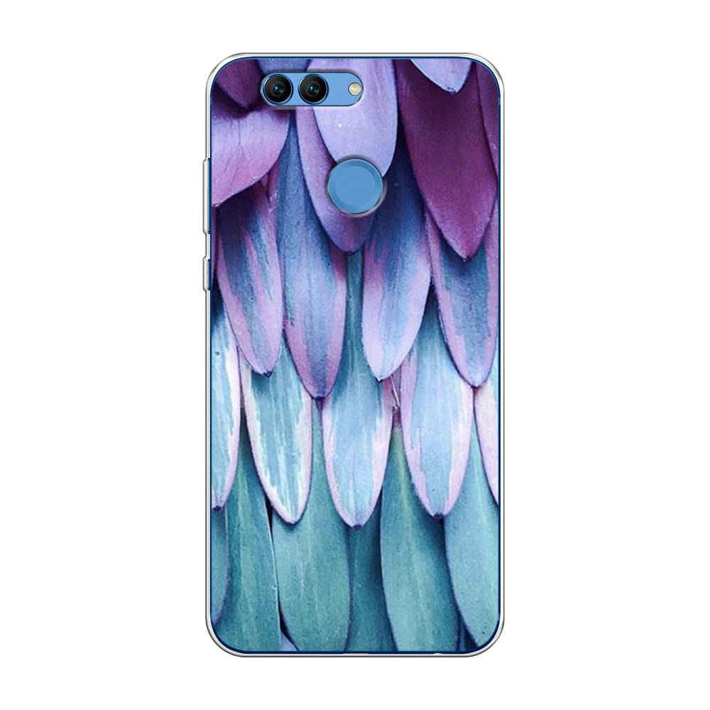 

Чехол на Huawei Nova 2 "Синее перо", Фиолетовый;голубой, 62950-3